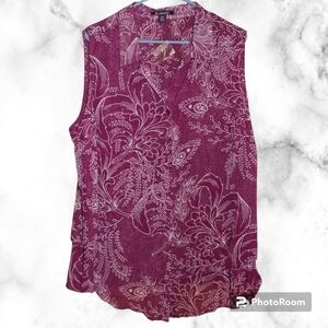 ROMAN'S Layered Women's Button Up Tunic Shirt